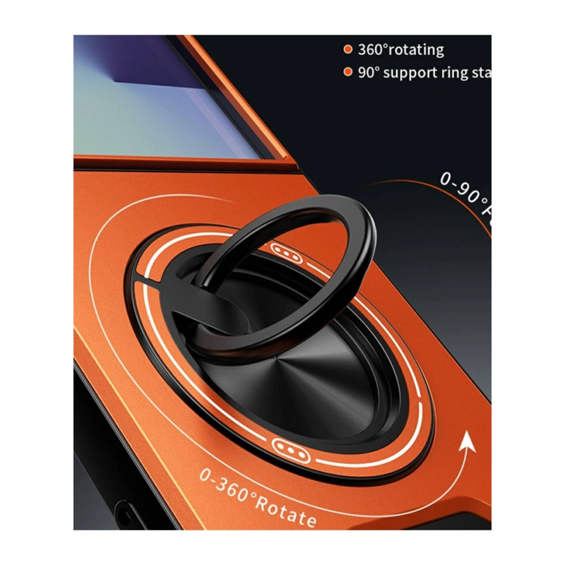 CARCASA CON ANILLO COMPATIBLE CON SAMSUNG Z FLIP 8 GRIS - 6