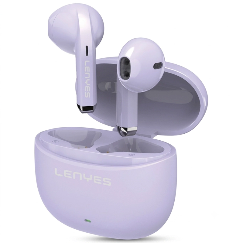 AUDIFONOS INALAMBRICOS BLUETOOTH COMODOS LENYES AIR99 LILA - 1