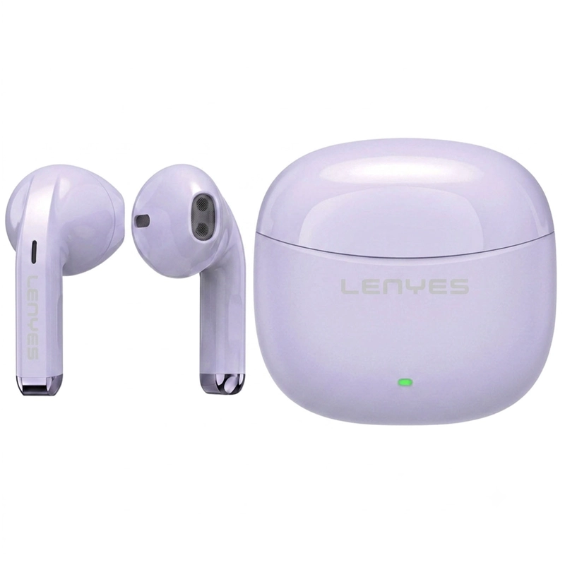 AUDIFONOS INALAMBRICOS BLUETOOTH COMODOS LENYES AIR99 LILA - 3
