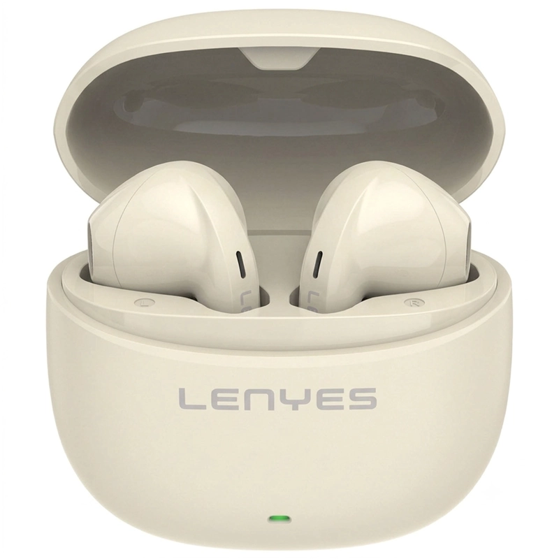 AUDIFONOS INALAMBRICOS BLUETOOTH COMODOS LENYES AIR99 BEIGE - 2