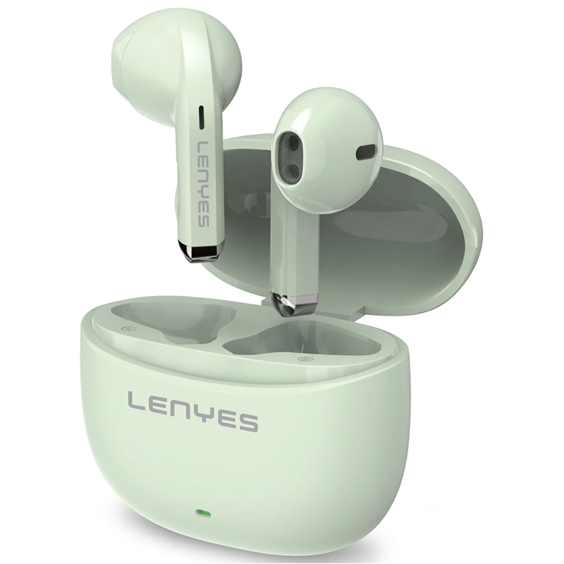 AUDIFONOS INALAMBRICOS BLUETOOTH COMODOS LENYES AIR99 VERDE - 1