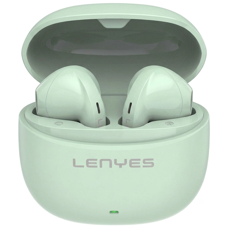 AUDIFONOS INALAMBRICOS BLUETOOTH COMODOS LENYES AIR99 VERDE - 2