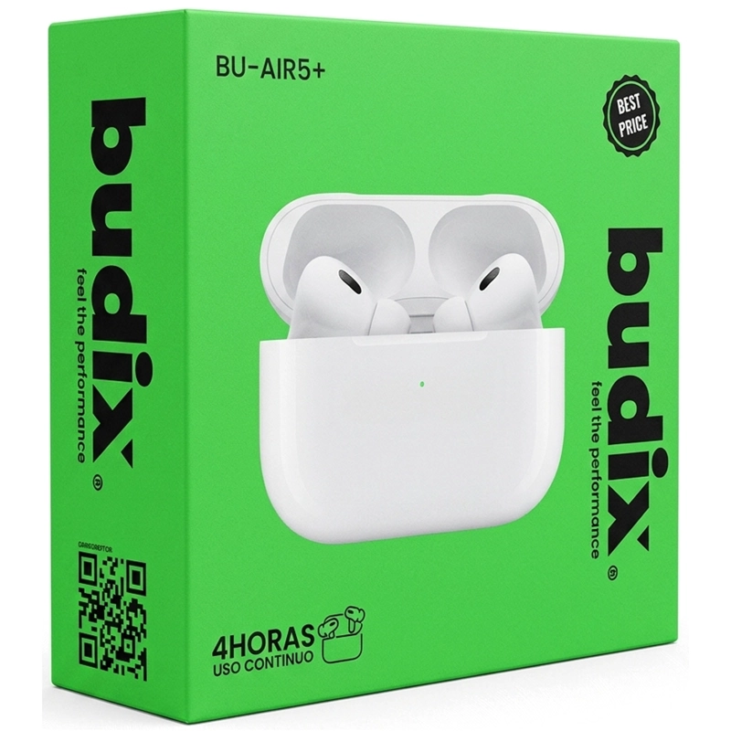 AUDIFONO INALAMBRICO BLUETOOTH BUDIX 4 HORAS CONTINUA BLANCO - 5