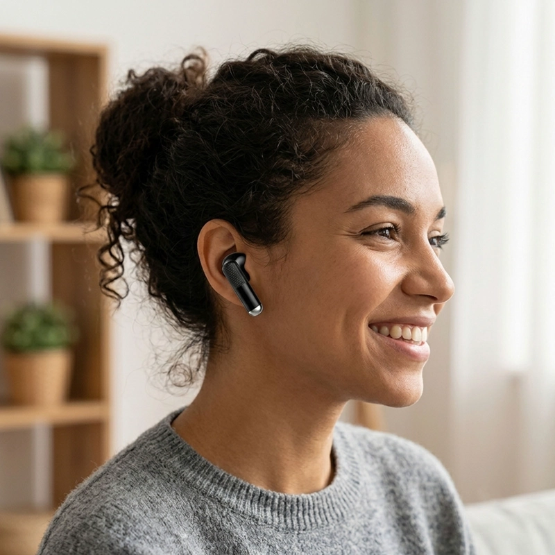 AUDIFONOS INALAMBRICOS BLUETOOTH TACTIL MOTOMO MO-G017 NEGRO - 3