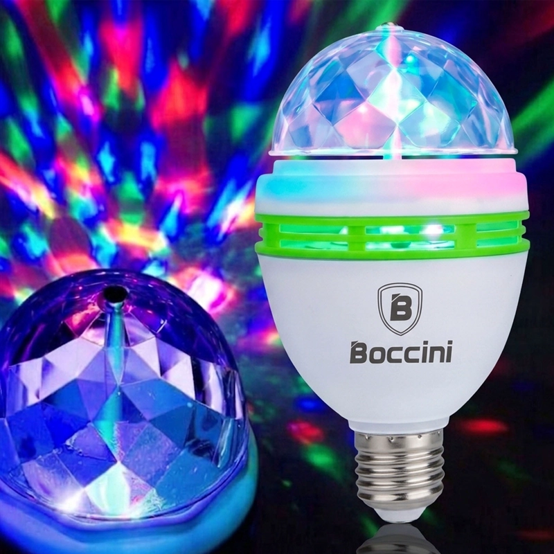 ESFERA DE LUZ RGB PEQUENA PARA FIESTAS CONEXION SOQUETE E27 - 2