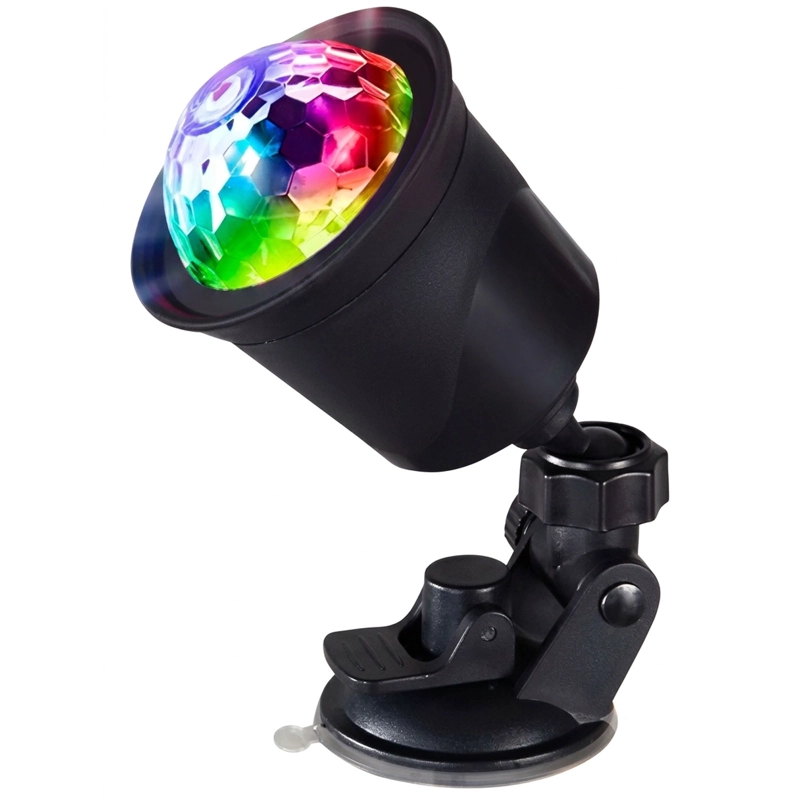 ESFERA DE LUZ RGB GIRATORIA PARA FIESTAS RECARGA INALAMBRICA - 1