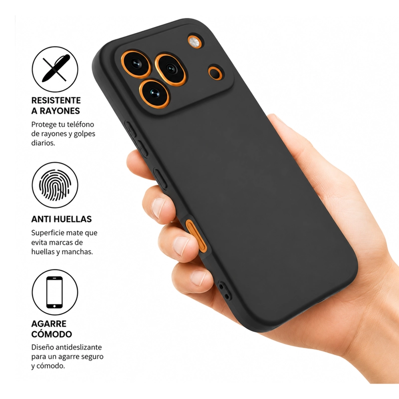 CARCASA FUNDA COMPATIBLE CON HONOR 600 PRO GOMA LILA - 4