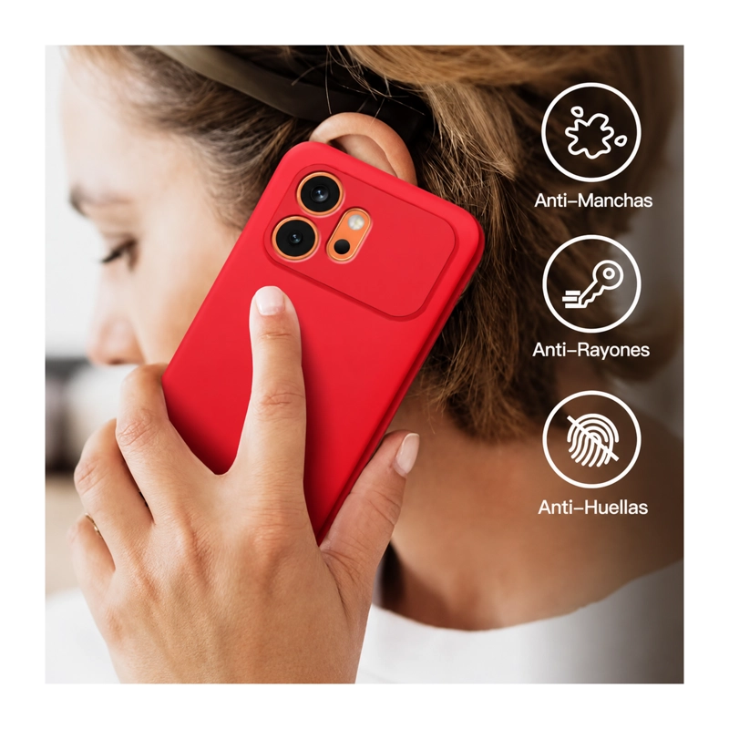 CARCASA FUNDA COMPATIBLE CON HONOR 600 GOMA VINOTINTO - 2