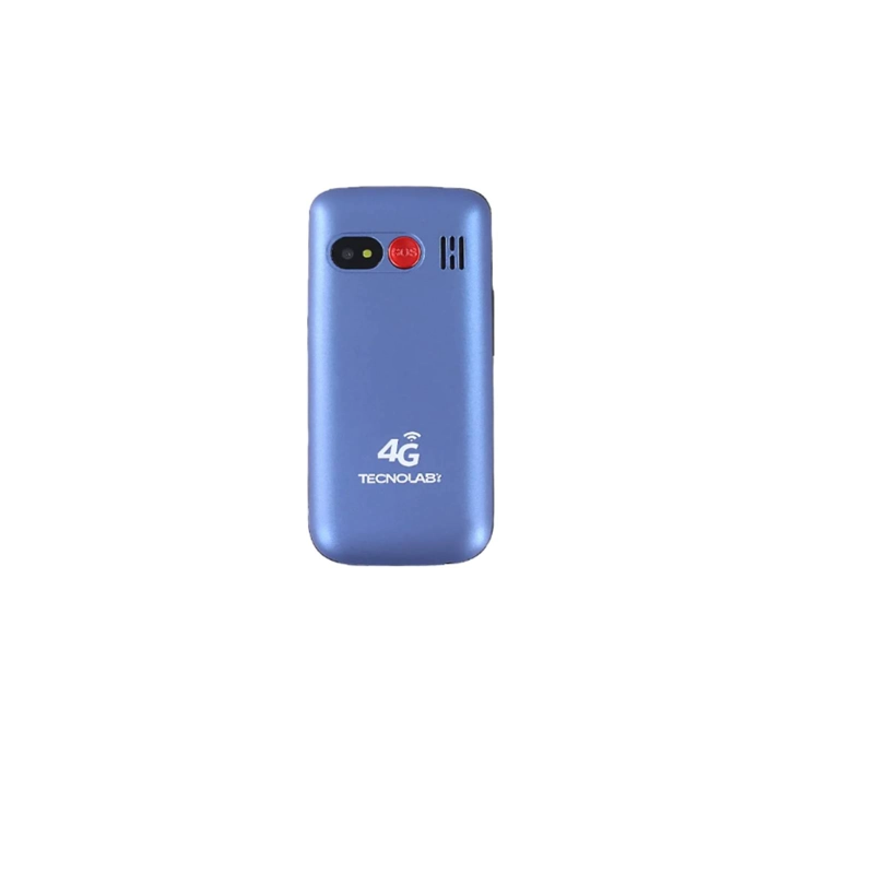 TELE FONO PARA ADULTO MAYOR ALMEJA 1.77”BOTON EMERGENCIA AZUL - 4
