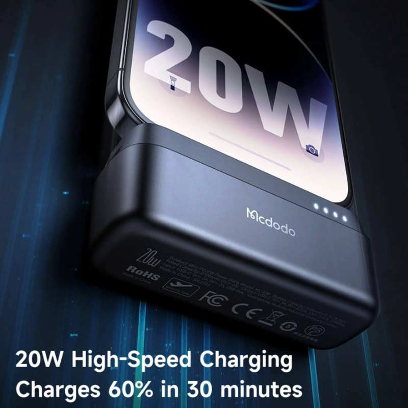 CARGADOR PORTATIL POWERBANK 5000MAH20W COMPATIBLE CON IPHONE - 2