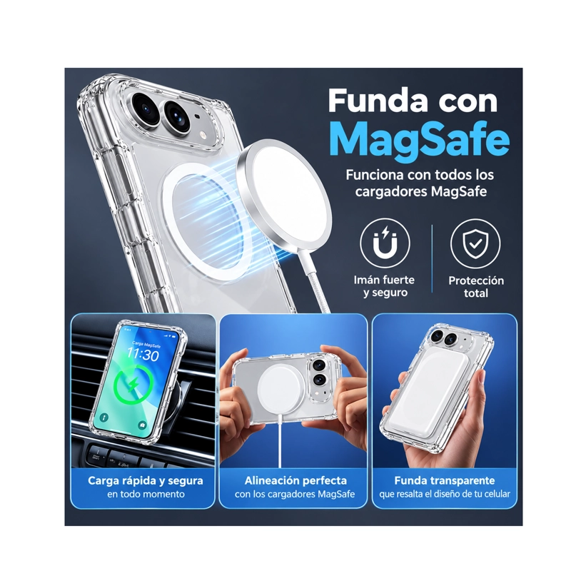 CARCASA COMPATIBLE CON MAGSAFE PARA IPHONE DUO - 4