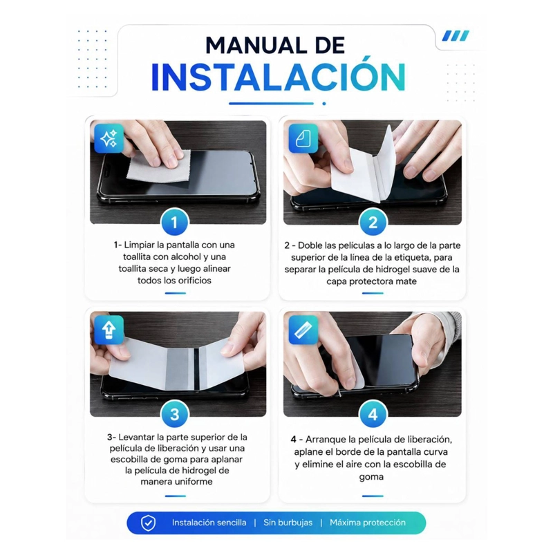 MICA HIDROGEL CLEAR COMPATIBLE CON REDMI NOTE 17 PRO MAX 5G - 5