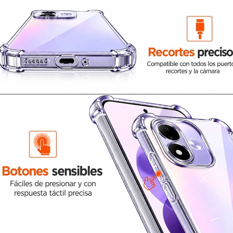 CARCASA  ANTISHOK COMPATIBLE CON REDMI NOTE 17 4G/5G - 4