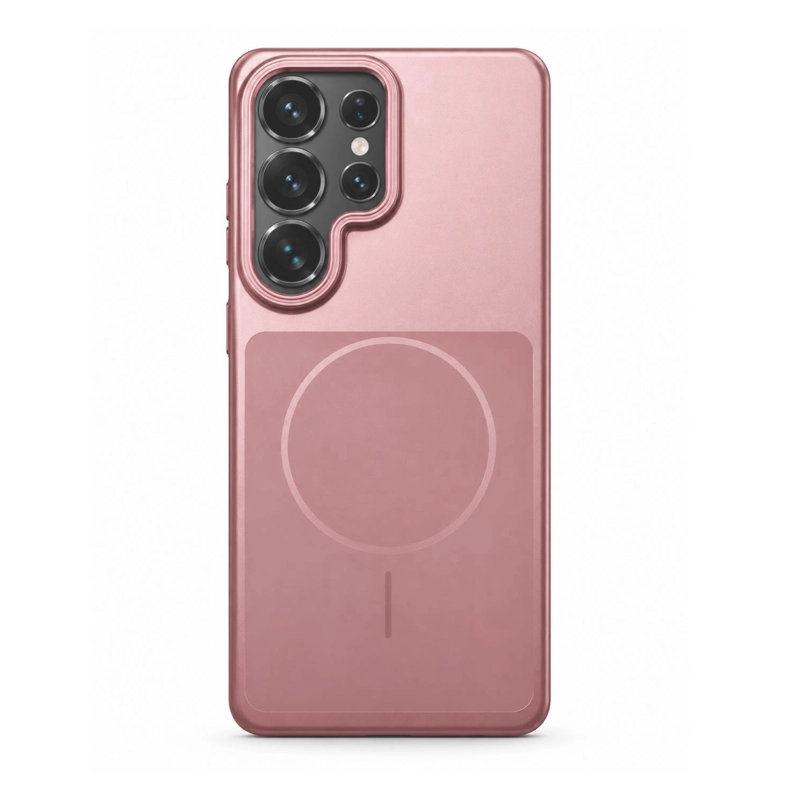 CARCASA MATTE PARA SAMSUNG S26 ULTRA COMPATIBLE CON MAGSAFE ROSE GOLD - 1