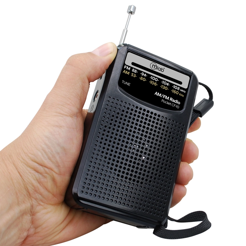 RADIO PORTATIL DE BOLSILLO A PILAS AA BANDAS AM-FM NEGRO - 2
