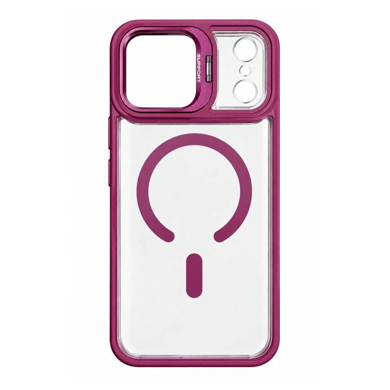 CARCASA MAGNE TICA BORDE COMPATIBLE CON IPHONE 18 PRO MAX BURDEO - 1