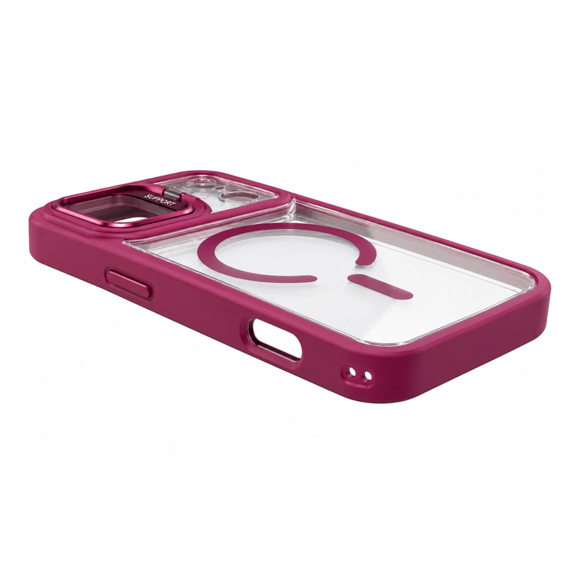 CARCASA MAGNE TICA BORDE COMPATIBLE CON IPHONE 18 PRO MAX BURDEO - 2