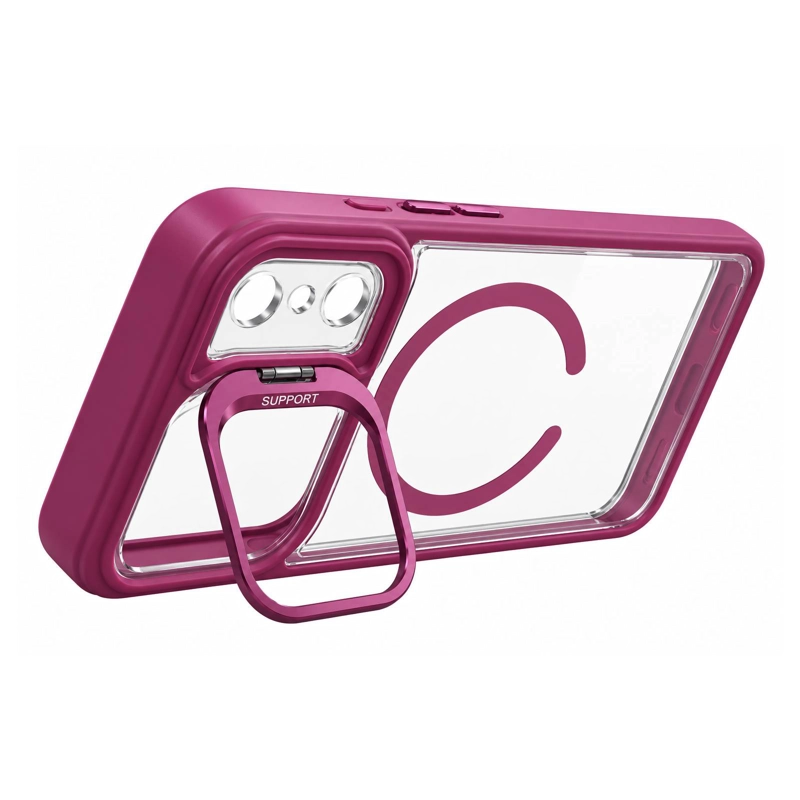 CARCASA MAGNE TICA BORDE COMPATIBLE CON IPHONE 18 PRO MAX BURDEO - 3