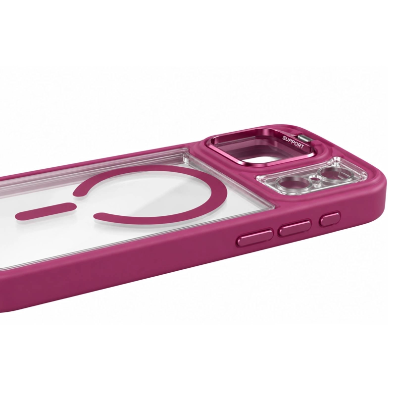 CARCASA MAGNE TICA BORDE COMPATIBLE CON IPHONE 18 PRO MAX BURDEO - 4