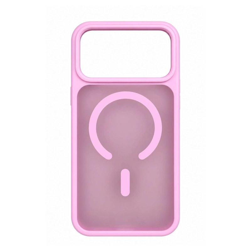 CARCASA MATTE MAGNE TIC COMPATIBLE CON IPHONE 18 PRO MAX ROSADO - 1