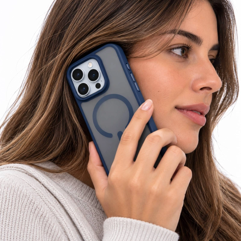 CARCASA MATTE MAGNE TIC COMPATIBLE CON IPHONE 18 PRO MAX ROSADO - 6