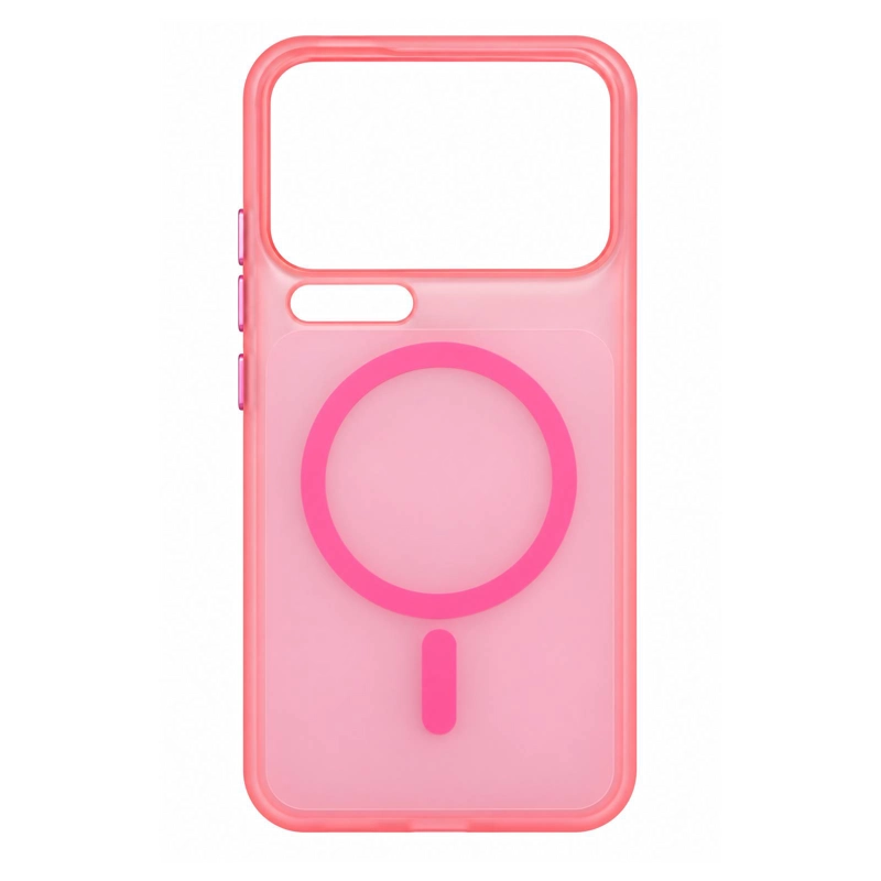 CARCASA MATTE MAGNE TIC COMPATIBLE CON XIAOMI 17 PRO ROSADO - 1