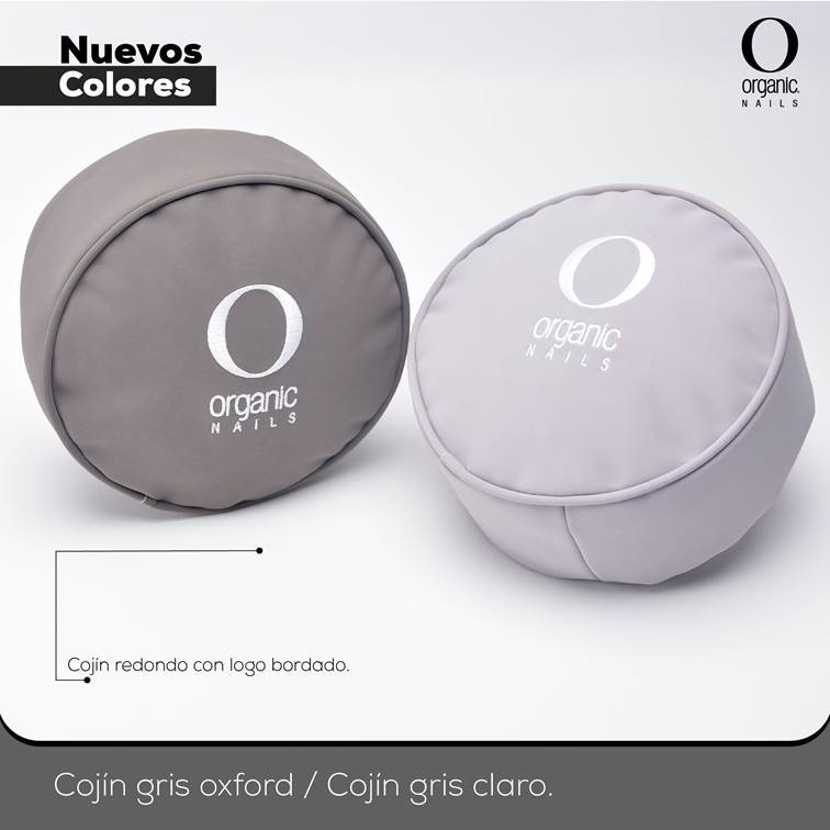 COJIN ORGANIC NAILS REDONDO GRIS CLARO - 1