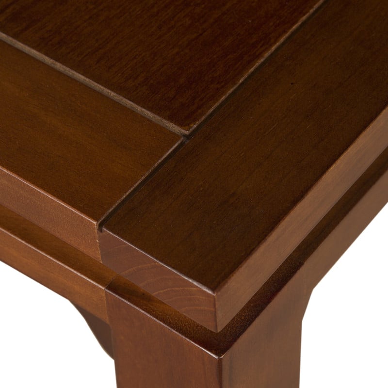 JUEGO DE COMEDOR AMELIA RECTANGULAR 6 SILLAS MADERA COLOR MIEL TAPIZ CAFÉ JASPEADO - 6