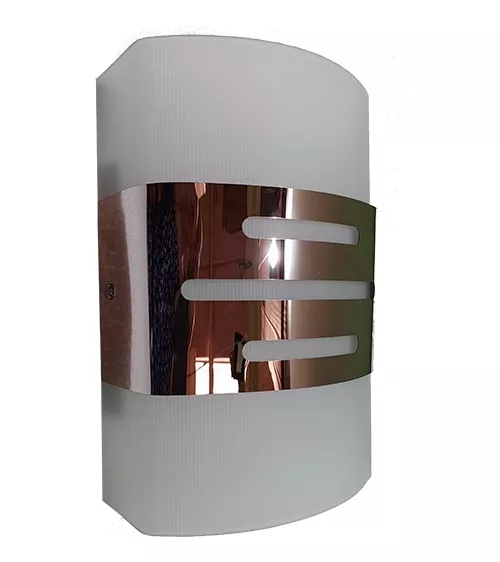 APLIQUE DE PARED BLANCO CROMO 1 LUZ - 1