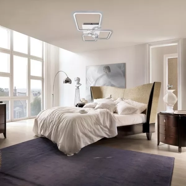 LÁMPARA TECHO LED BLANCA CON REMOTO APP 50 W - 4