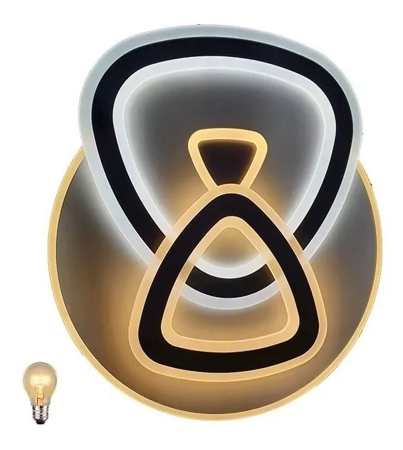 Lampara De Techo Led Multiluz 130w Metal Y Acrilico C.remoto - 4