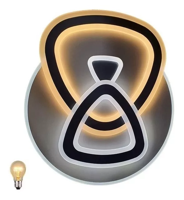 Lampara De Techo Led Multiluz 130w Metal Y Acrilico C.remoto - 5