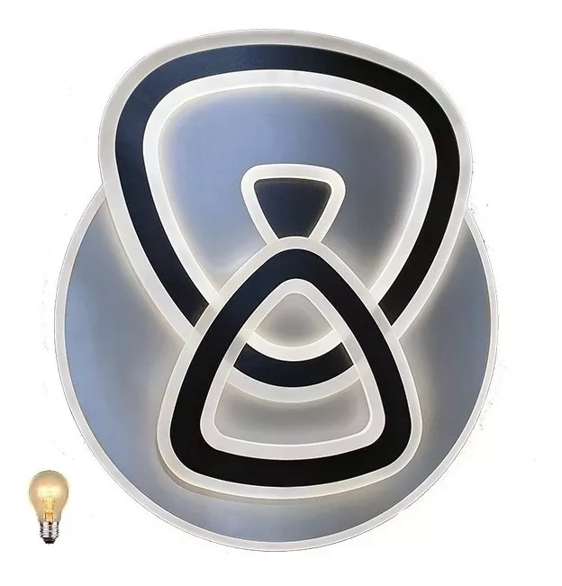 Lampara De Techo Led Multiluz 130w Metal Y Acrilico C.remoto - 6