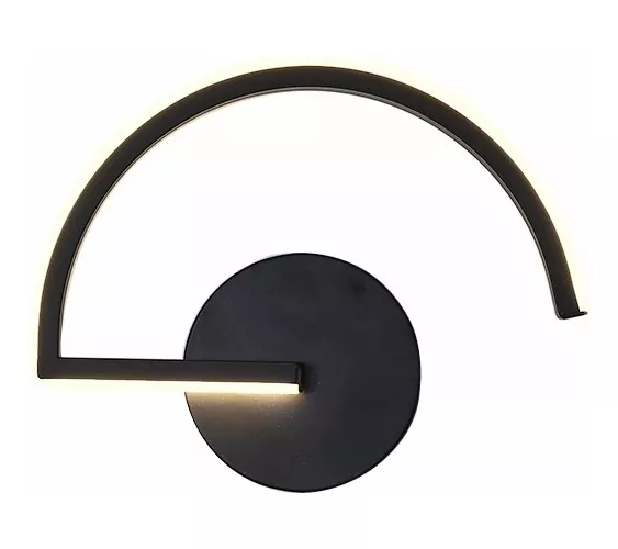 APLIQUE DE PARED LED 14 W CALIDO NEGRO Y BLANCO - 1
