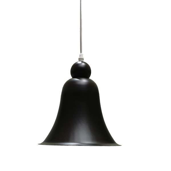 LAMPARA COLGANTE NEGRA METALICA CON AMPOLLETA DE REGALO - 1
