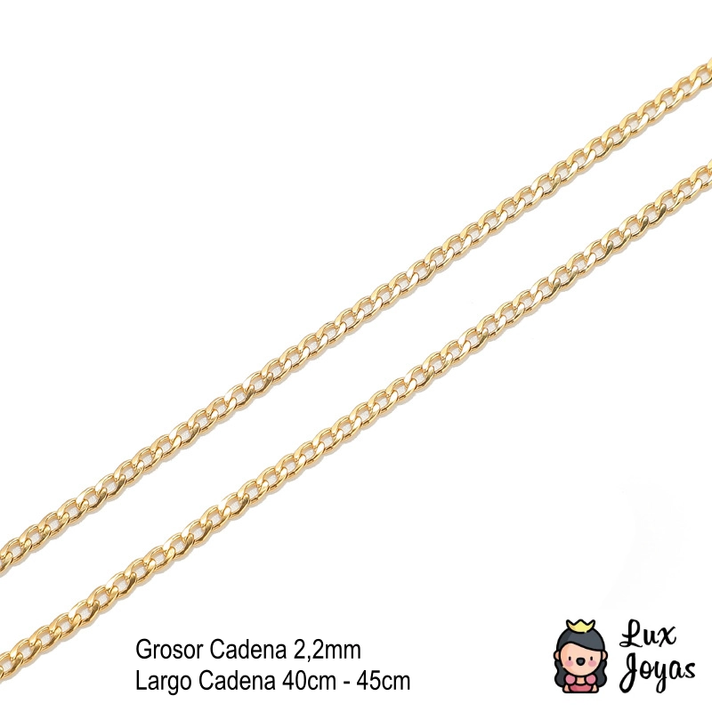 CADENA LUX JOYAS BAÑO ORO AMARILLO 18K GRUMET - 5