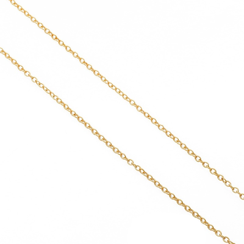 CADENA LUX JOYAS BAÑO ORO AMARILLO 18K ESLABONES L - 1