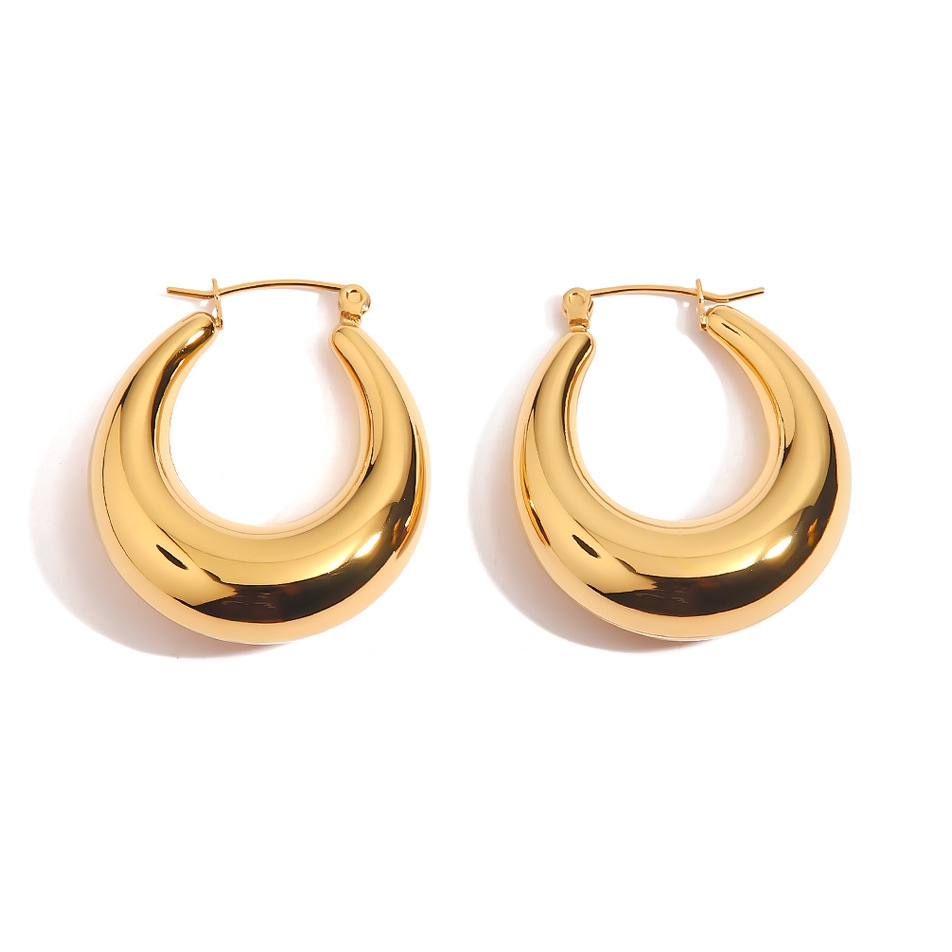 AROS LUX JOYAS BAÑO ORO AMARILLO 18K ARGOLLAS BOTE - 1