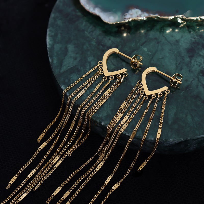AROS LUX JOYAS BAÑO ORO AMARILLO 18K ARGOLLAS TORNILLO CADENAS - 2