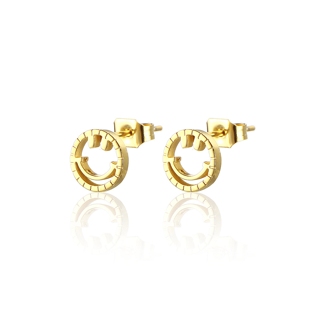AROS LUX JOYAS BAÑO ORO AMARILLO 18K PEGADOS SMILE - 1
