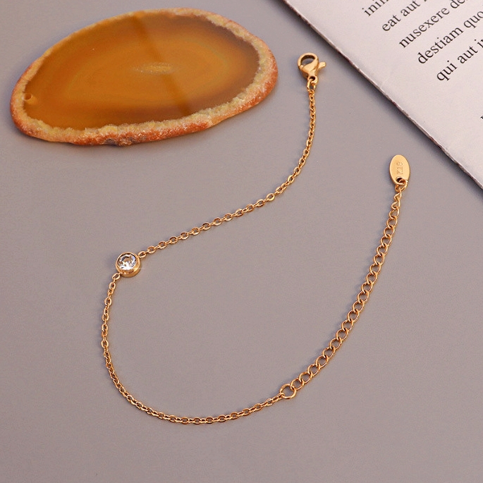 PULSERA LUX JOYAS BAÑO ORO AMARILLO 18K PUNTO DE LUZ - 2