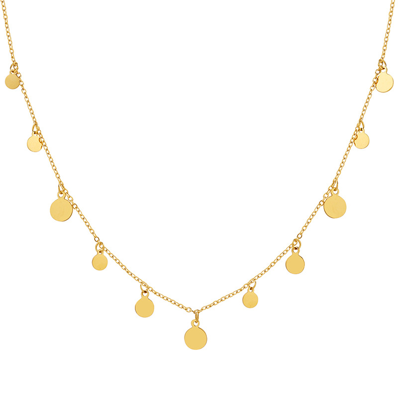 COLLAR BAÑO ORO EN COLOR AMARILLO 18K CÍRCULOS - 2