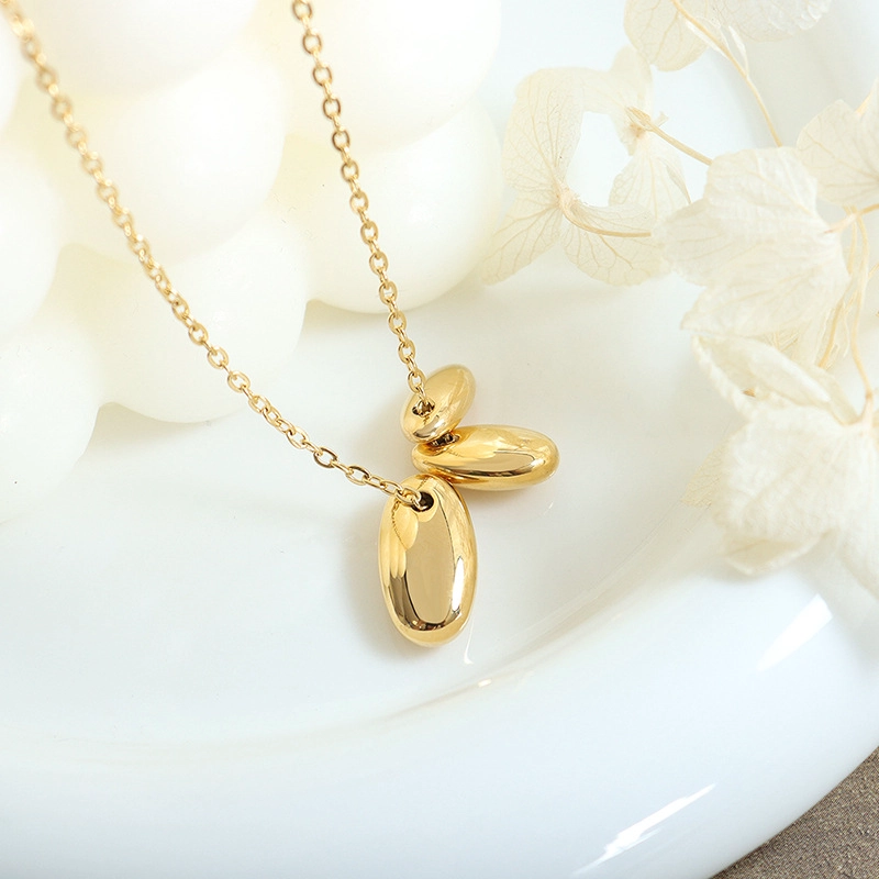 COLLAR LUX JOYAS BAÑO ORO AMARILLO 18K POROTITOS - 4