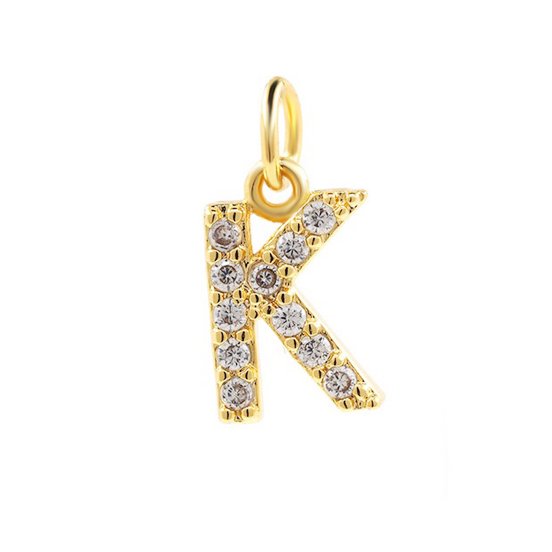 COLLAR LUX JOYAS BAÑO ORO 18K LETRA INICIAL BRILLITOS TEJIDO DRAGÓN - 2