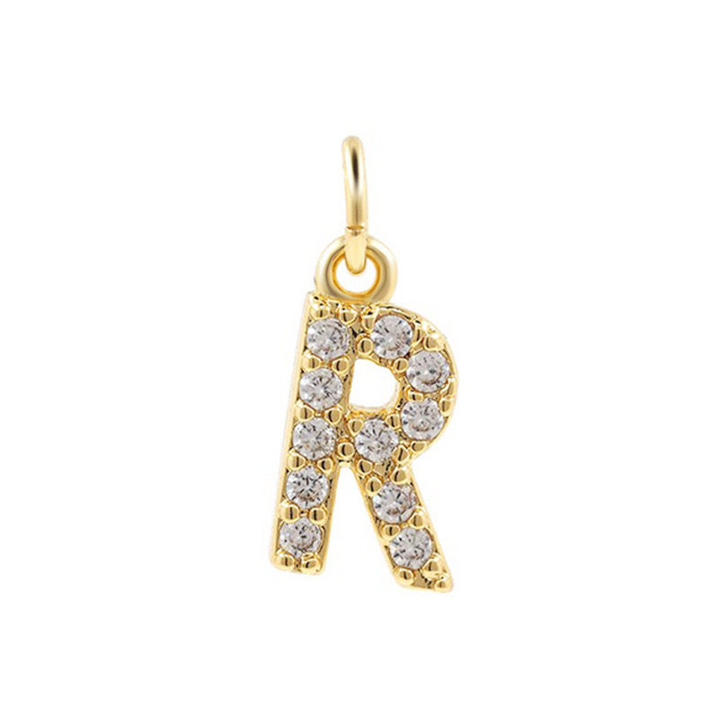 COLLAR LUX JOYAS BAÑO ORO 18K LETRA INICIAL BRILLITOS TEJIDO DRAGÓN - 2