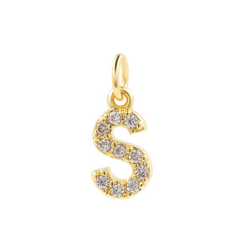 COLLAR LUX JOYAS BAÑO ORO 18K LETRA INICIAL BRILLITOS TEJIDO DRAGÓN - 2