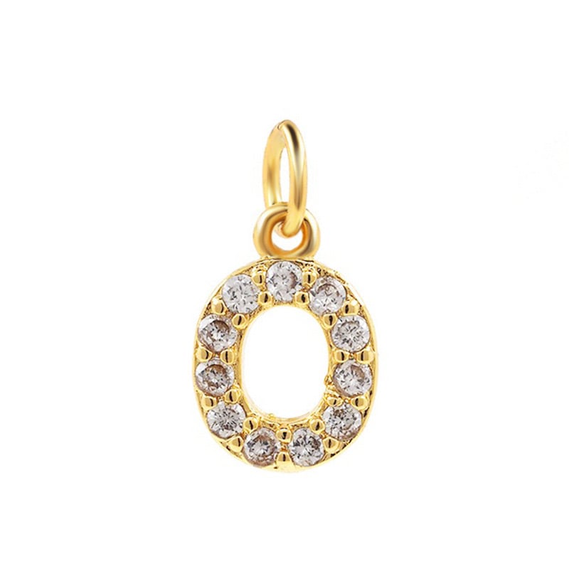 COLLAR LUX JOYAS BAÑO ORO 18K LETRA INICIAL BRILLITOS TEJIDO DRAGÓN - 2