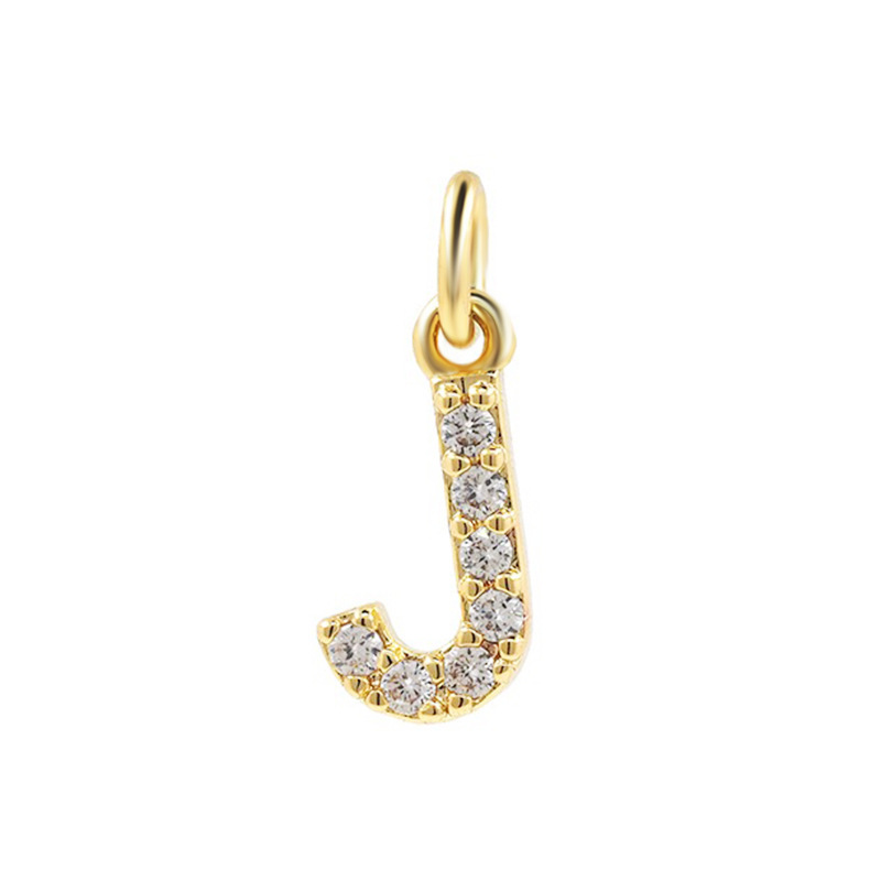 COLLAR LUX JOYAS BAÑO ORO 18K LETRA INICIAL J BRILLITOS TEJIDO DRAGÓN - 2