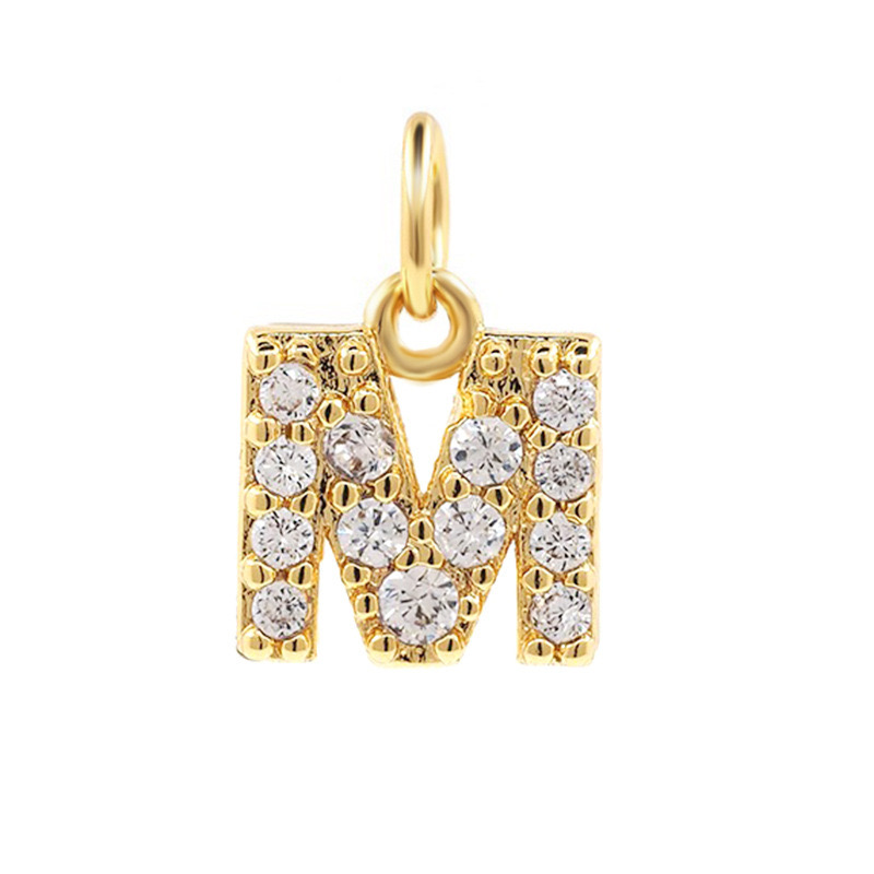 COLLAR LUX JOYAS BAÑO ORO 18K LETRA INICIAL BRILLITOS TEJIDO DRAGÓN - 2
