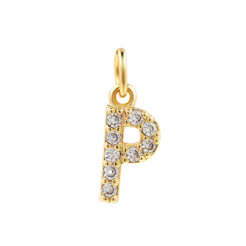 COLLAR LUX JOYAS BAÑO ORO 18K LETRA INICIAL BRILLITOS TEJIDO DRAGÓN - 2